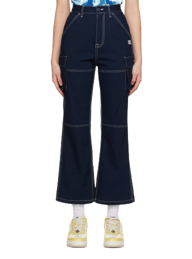Cargo byxor BAPE Color Stitching Cargo Pants Mörkblå | 001PTI802003L