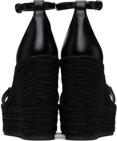 Sneakers och skor Versace Medusa '95 Leather Wedge Sandals Svart | 1014100_DVT2P, 1