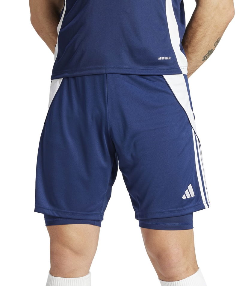 Shorts adidas Performance adidas TIRO24 TRSH2IN1 Mörkblå | ir7488