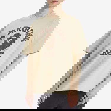 T-shirt BAPE A Bathing Ape Collegeonogram Relaxed Fit T-Shirt, Size Large Beige | 001TEL301322M-BEI, 2