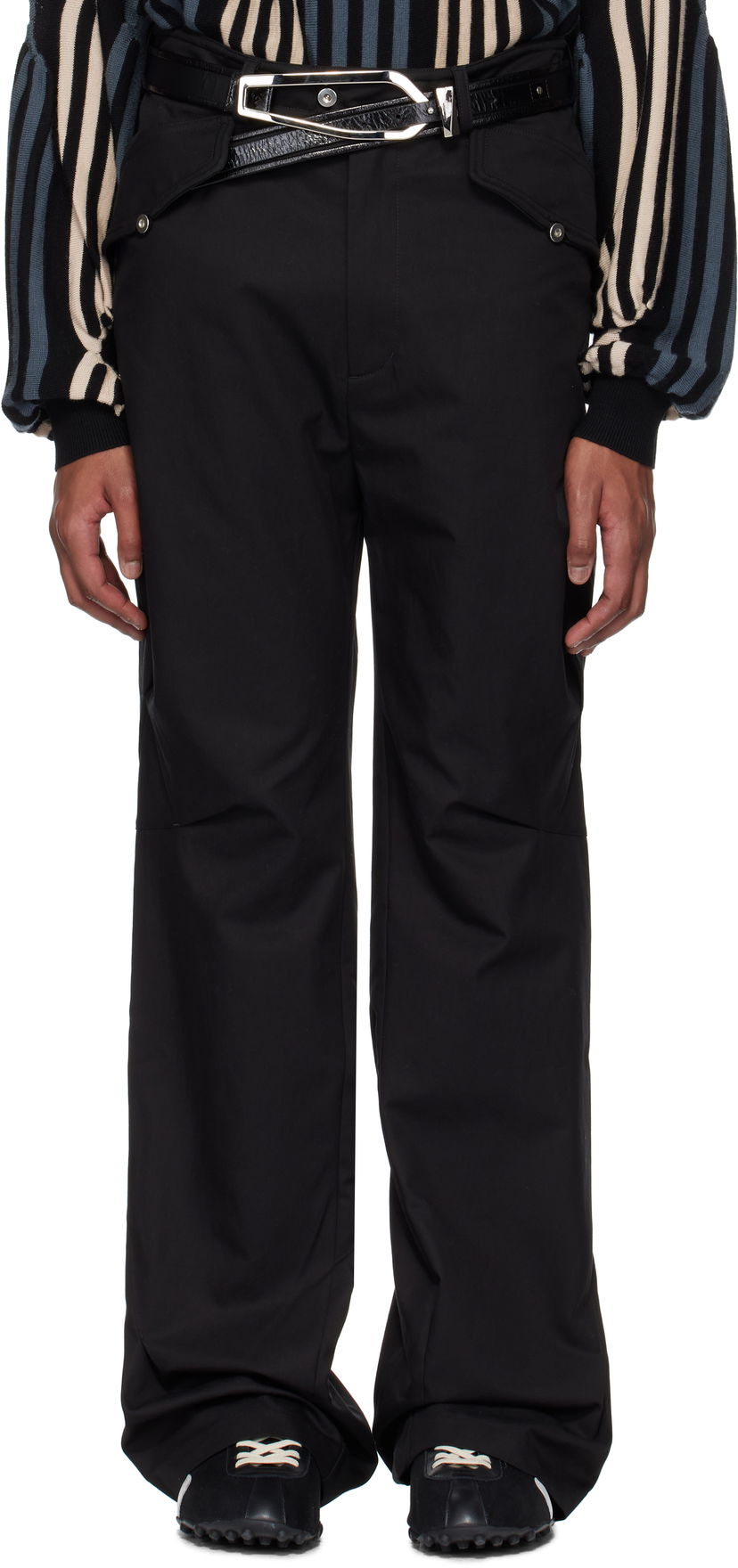 Byxor KIKO KOSTADINOV Kiko Kostadinov Alec K-Dart Trousers Svart | KKSS25T05-18