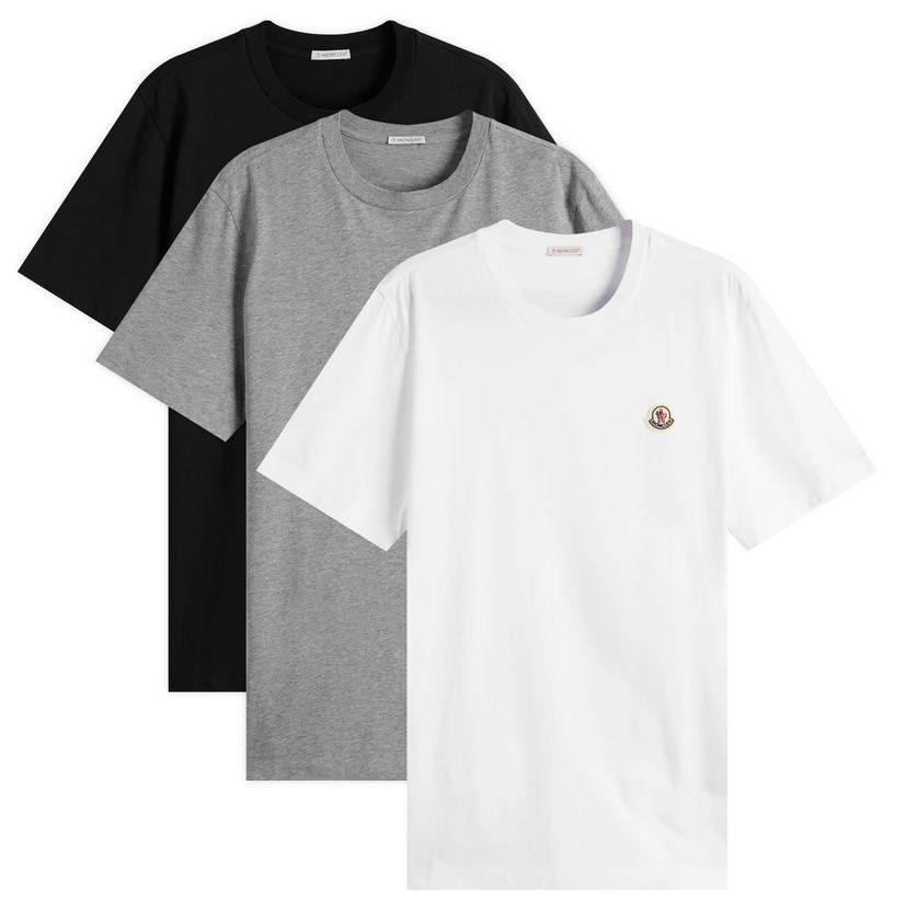 T-shirt Moncler 3-Pack Short Sleeve T-Shirts, Size Large Vit | 8C000-33-829H8-3P1