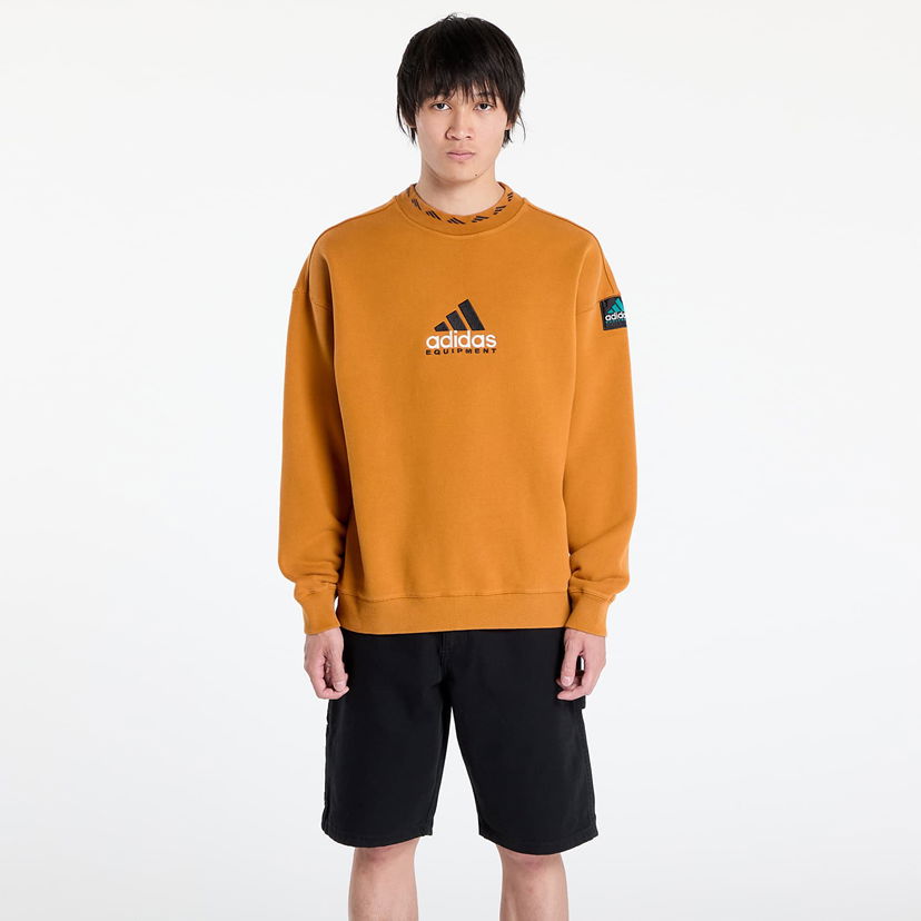 Sweatshirt adidas Originals EQT Wash Crewneck Sweatshirt Orange | JX1569