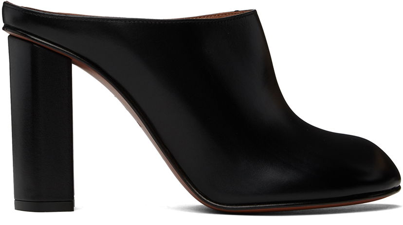 Sneakers och skor Alaïa Babylon Leather Mules Svart | AA3M085CK122
