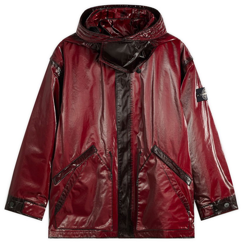 Parkas Stone Island Ripstop Prismatico Parka Jacket, Size Large Röd | K2S154100079-V0012