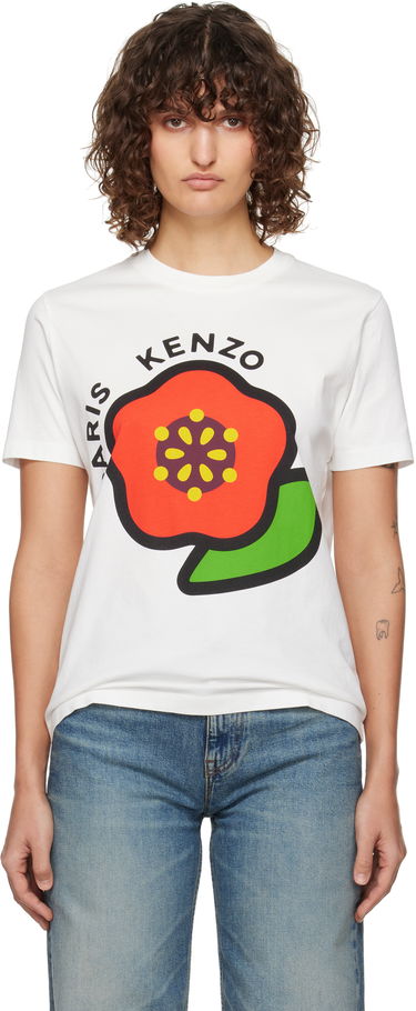 T-shirt KENZO Pop Flower Graphic Loose T-Shirt Vit | FF52TS1684SO, 0