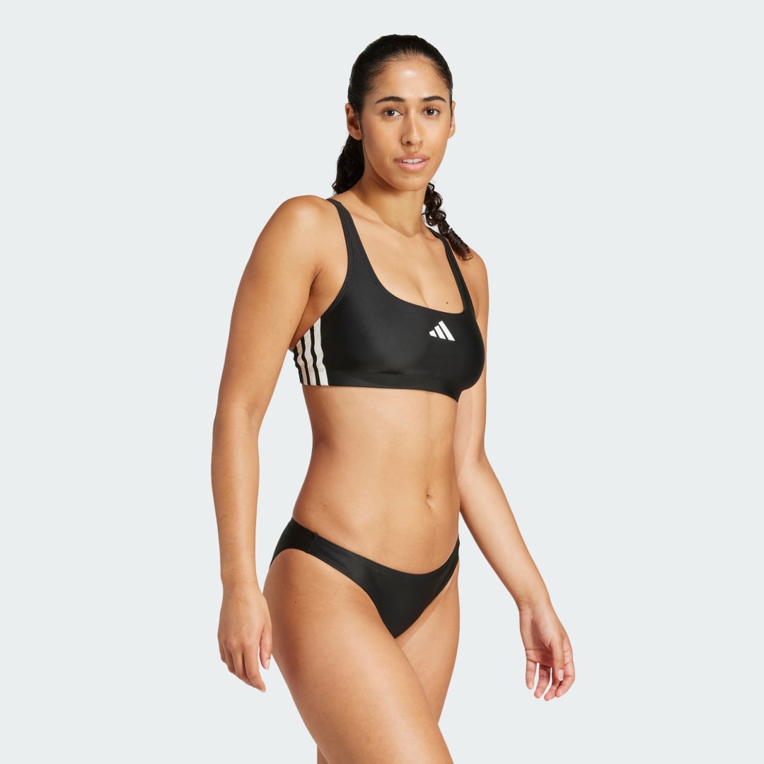 Badkläder adidas Performance Bikini Top With 3-Stripes Svart | JP0147, 1