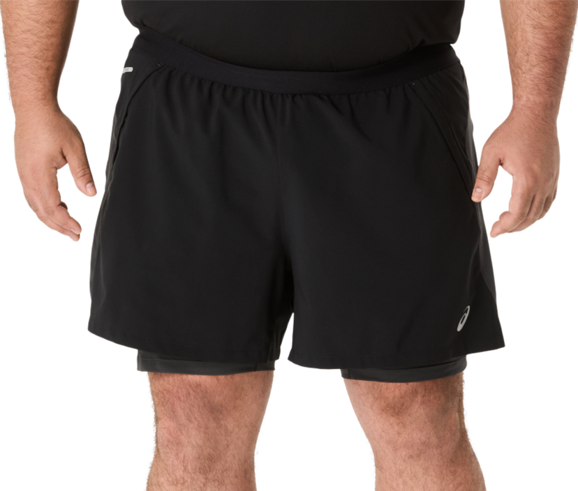 Shorts Asics Road 2-in-1 5" Shorts Svart | 2011d245-001