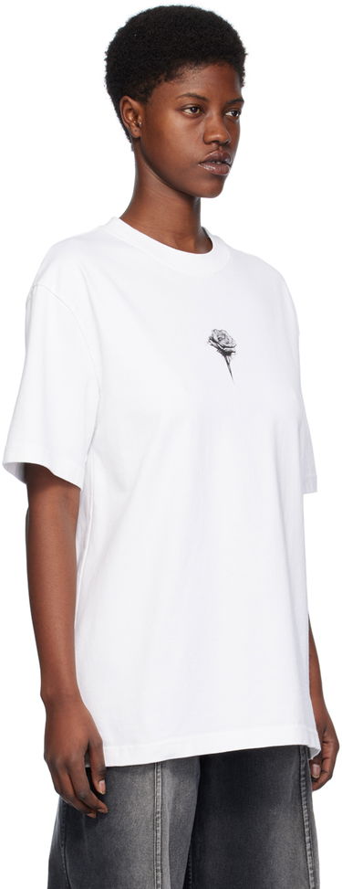 T-shirt Han Kjøbenhavn Han Kjobenhavn Rose Graphic T-Shirt Vit | M-133227, 1