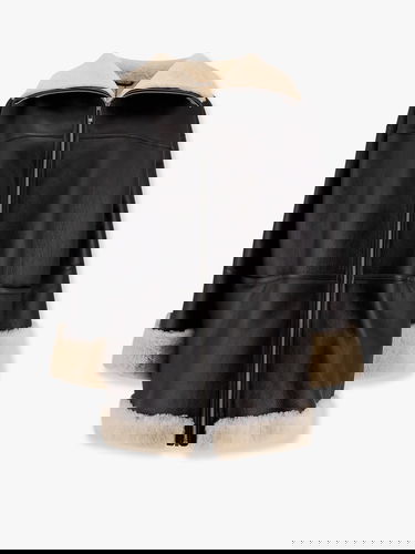 Bomberjacka TOTEME Suede and Shearling Jacket by Toteme Svart | 214122606913, 0