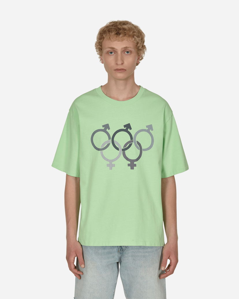 T-shirt ERL Olympics Sex T-Shirt Green Grön | ERL04T010 2