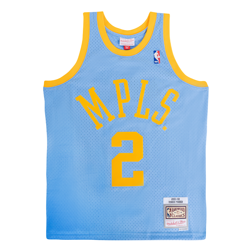 Linne Mitchell & Ness Los Angeles Lakers Derek Fisher Swingman Jersey Blå | SMJY1125-LAL01DFICLBL