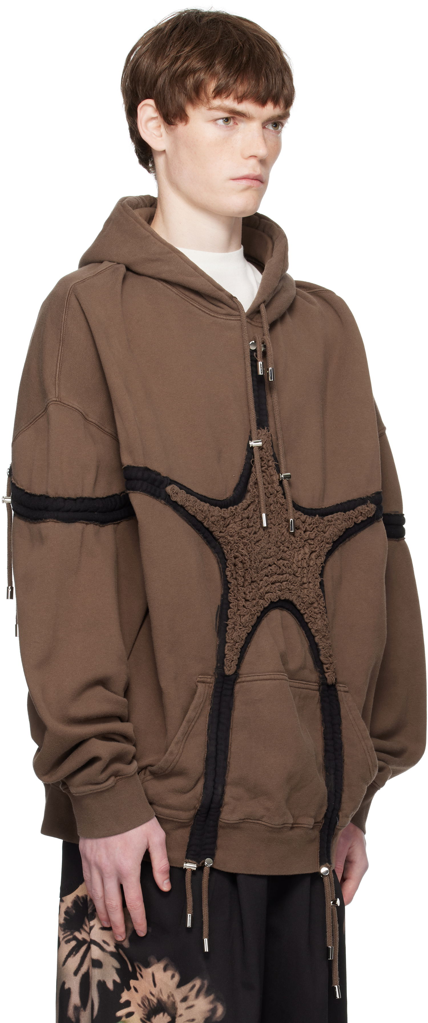 Sweatshirt Collina Strada Collina Strada Soft Star Hoodie Brun | XX8002, 1