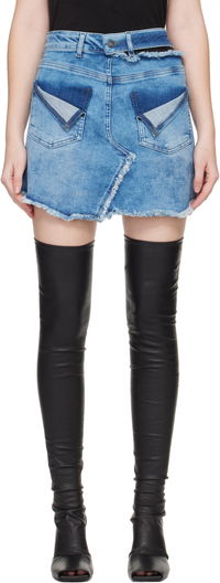 Ottolinger Reversed Denim Miniskirt