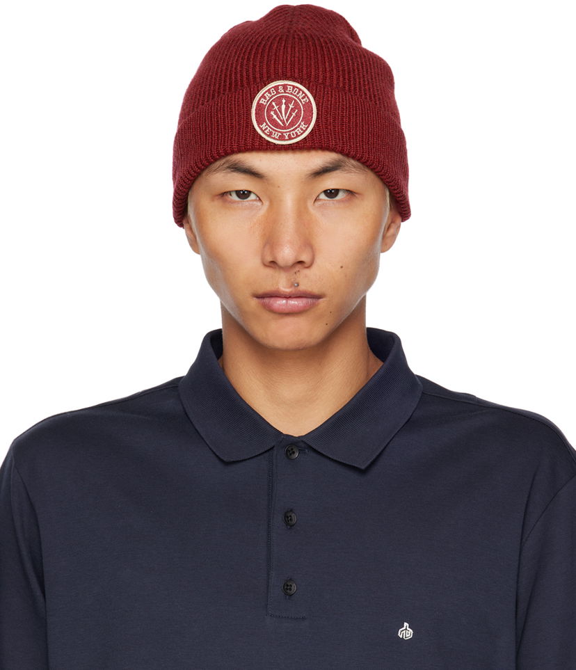 Mössa rag & bone Rag & Bone Charlie Beanie Röd | MJK22HS005BV05