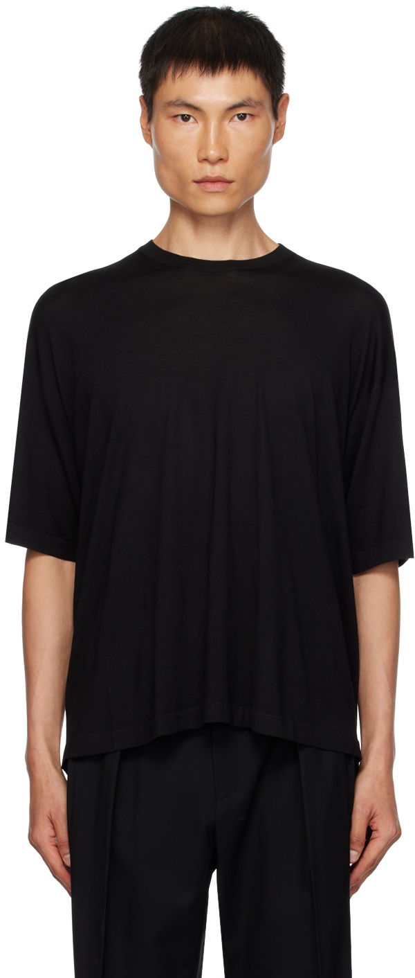T-shirt The Row Relaxed Fit T-Shirt Svart | 269-Y590