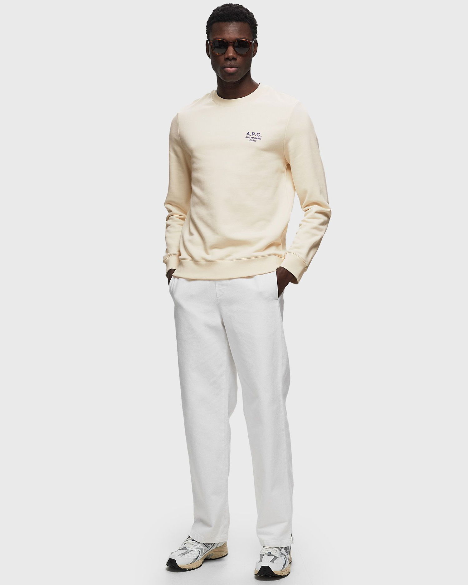 Sweatshirt A.P.C. Gray Rider Vit | COEZD-H27699, 1