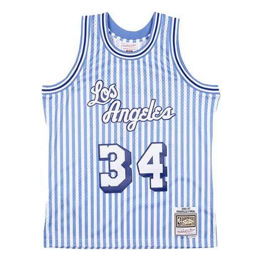 Jersey Mitchell & Ness Mitchell & Ness Los Angeles Basketball Jersey Blå | SMJYBW19047-LALPTBL96SON