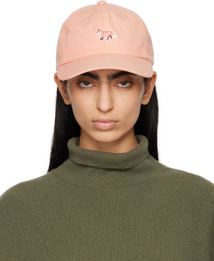 Keps MAISON KITSUNÉ Maison Kitsuné Baby Fox Baseball Cap Rosa | OW06108WB0026