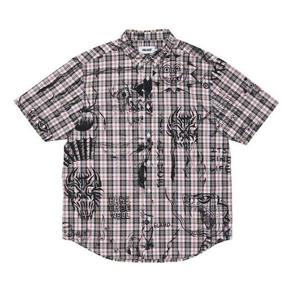 Skjorta Palace Palace x Lotties Crossover Hand Painted Plaid Short Sleeve Shirt Flerfärgad | P20SHT002