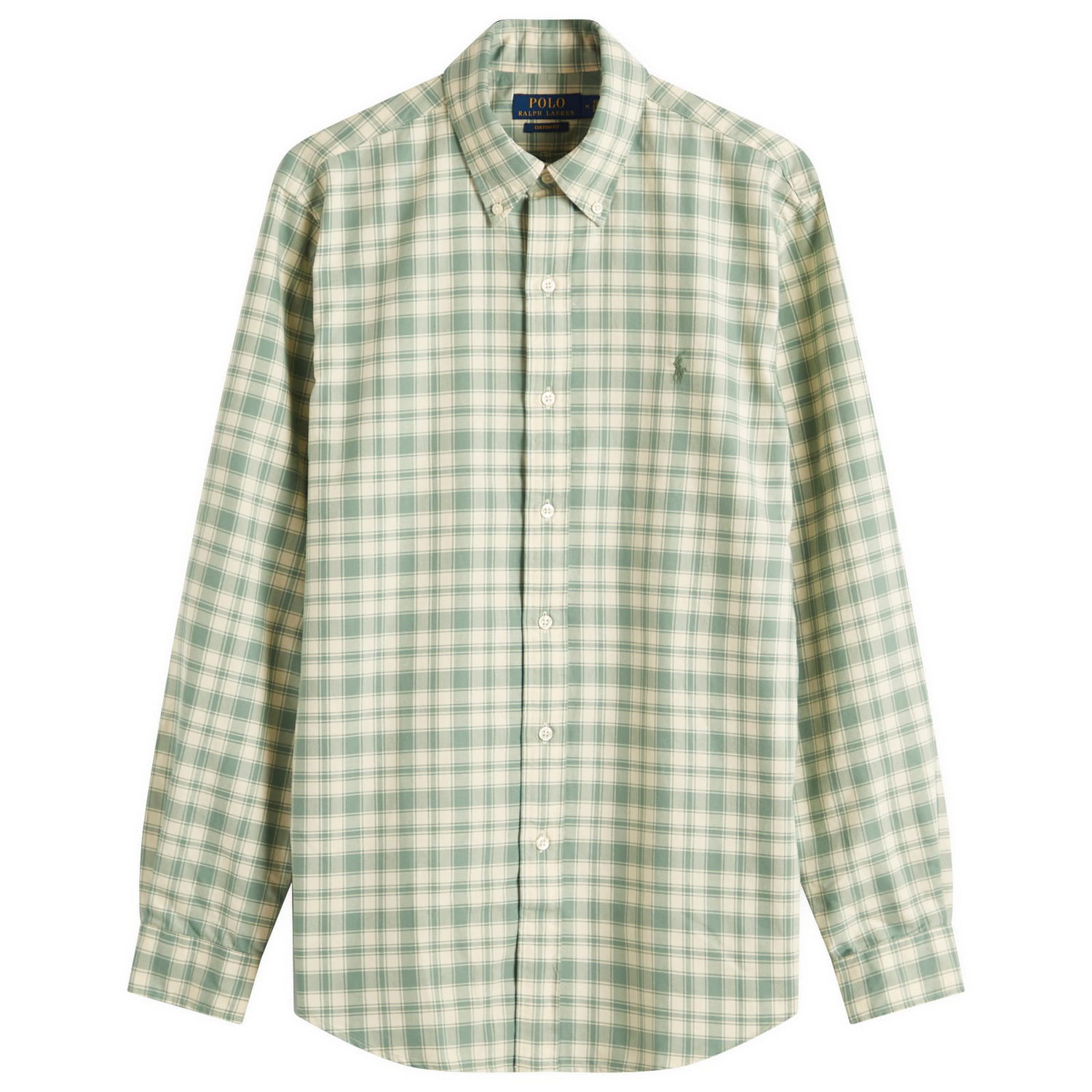 Skjorta Polo by Ralph Lauren Ralph Lauren Men's Custom Fit Oxford Shirt, Size Large Grön | 710968962001, 0