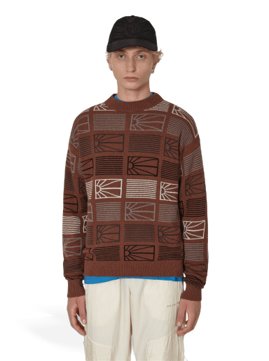 Sweater PACCBET Logo Crewneck Sweater Brun | PACC11N003 1