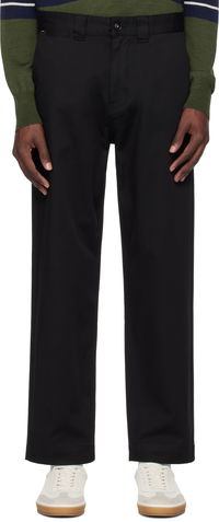 BOSS Logo Patch Straight Leg Trousers