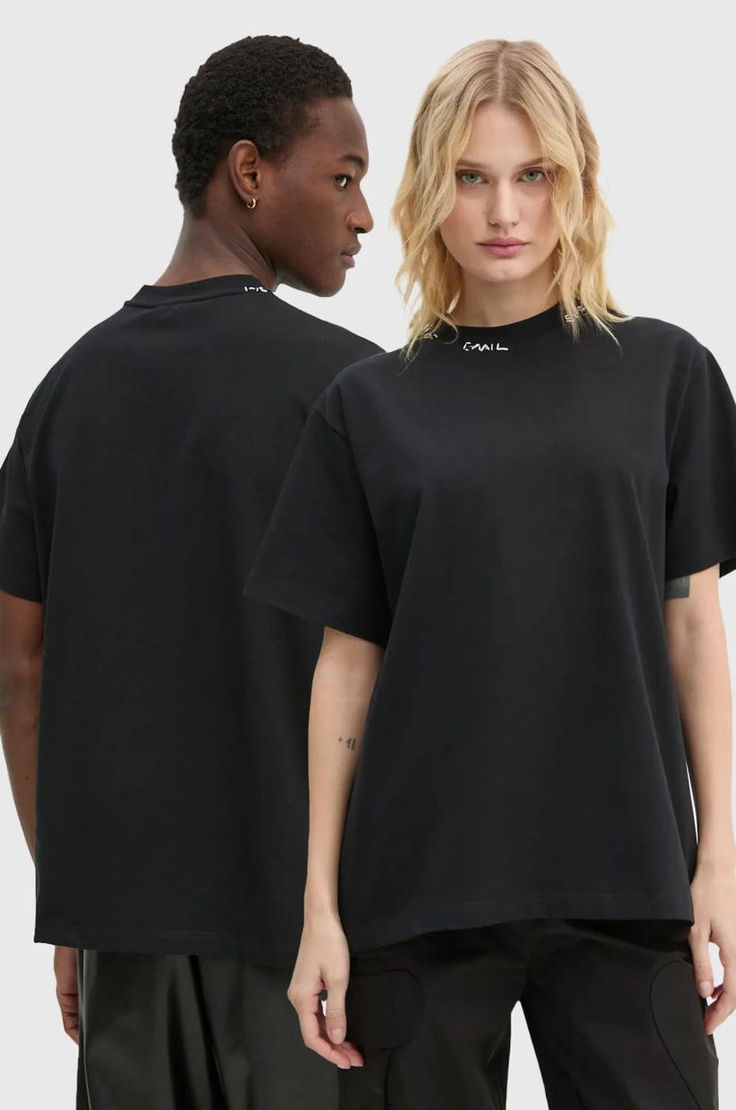 T-shirt HELIOT EMIL Black T-Shirt Svart | AW24.M.09.127.BLK01
