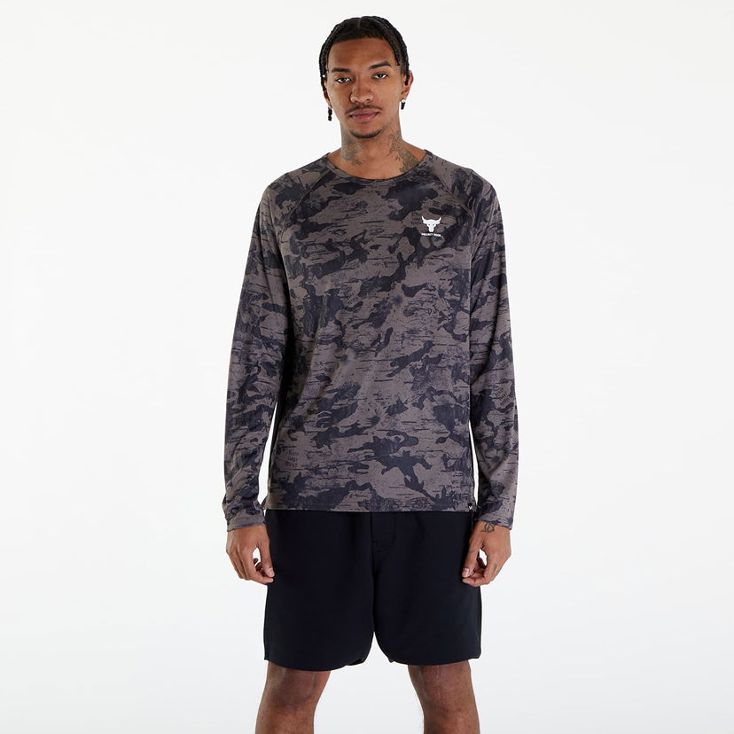 T-shirt Under Armour Project Rock IsoChill Long Sleeve T-Shirt Svart | 1383218-176