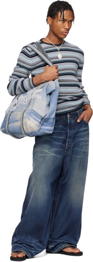 Tygpåse ERL ERL 'Venice' Tote Bag Blå | ERL10K006, 3