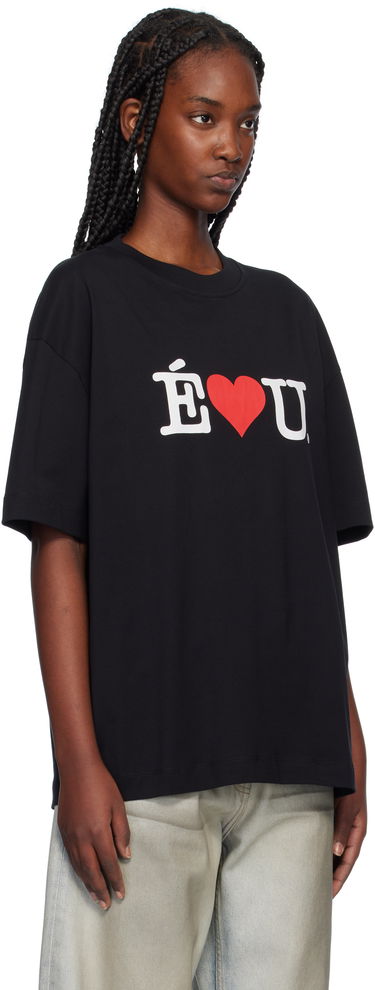 T-shirt Études Études 'ÉLU' Relax T-Shirt Svart | H24MMTSH137-99, 1