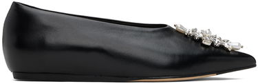 Kläder Simone Rocha Simone Rocha Embellished Pointed Toe Ballerina Flats Svart | PMP18B 0799, 0