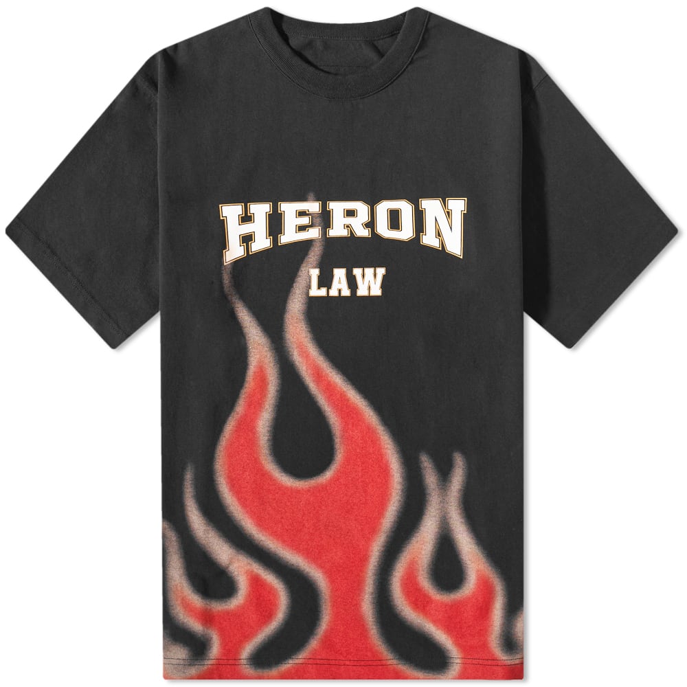 T-shirt HERON PRESTON Heron Law Flames Tee Svart | HMAA032S23JER0071025, 0