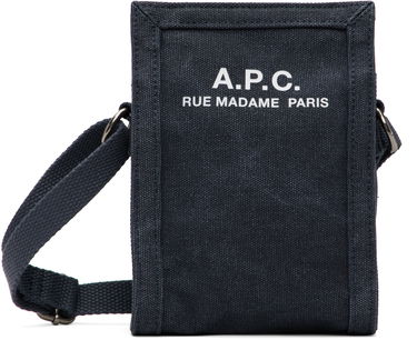 Ryggsäckar och väskor A.P.C. A.P.C. Recuperation Crossbody Phone Pouch Mörkblå | COHGV-H61931, 0