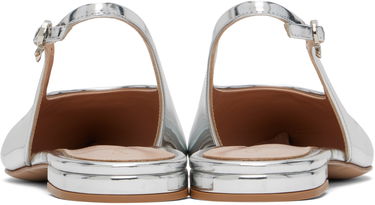 Sneakers och skor Gianvito Rossi Gianvito Rossi Robbie Sling Ballerina Flats Metallisk | G95546-05RIC-MET, 1