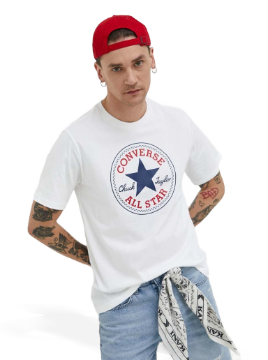 T-shirt Converse Cotton T-shirt Vit | 10025459.A03