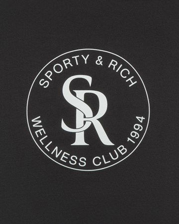 Sweatshirt Sporty & Rich Crewneck Svart | CR651FB, 1