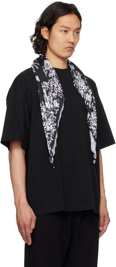 T-shirt We11done We11done Wrinkled Muffler T-Shirt Svart | WD-TT1-25-732-U-BK, 1