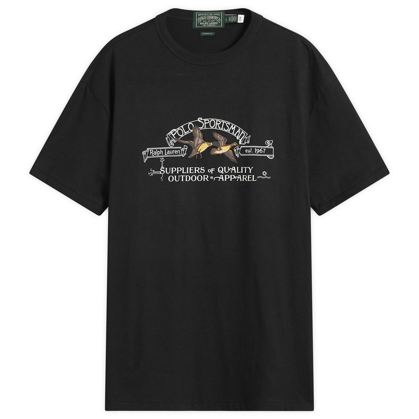 T-shirt Polo by Ralph Lauren Ralph Lauren Sportsman T-Shirt, Large Svart | 710981142001-BLK