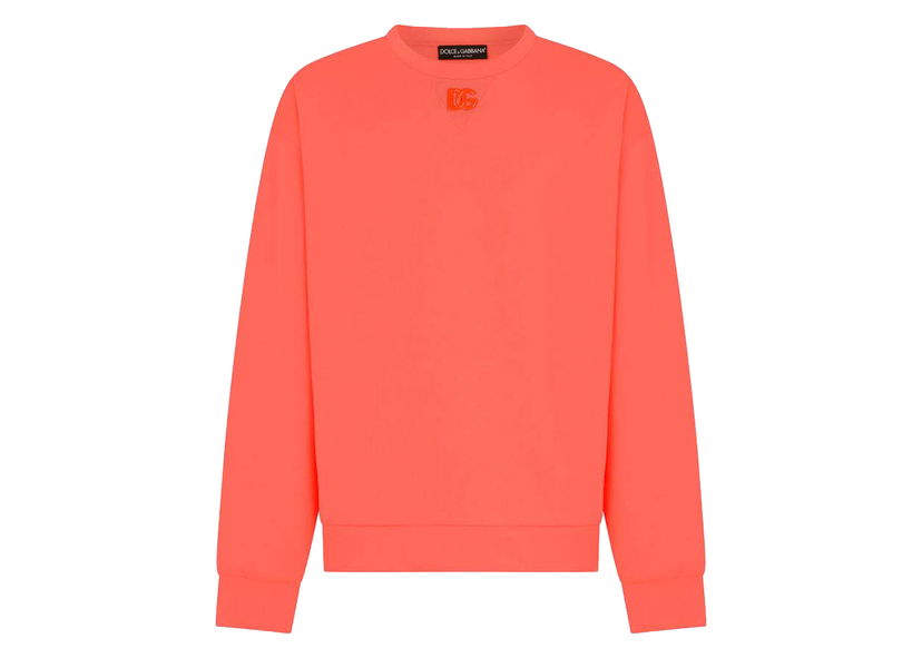 Sweatshirt Dolce & Gabbana Jersey Metal DG Logo Sweatshirt Pink Rosa | G9VA5ZHU7LAR3722