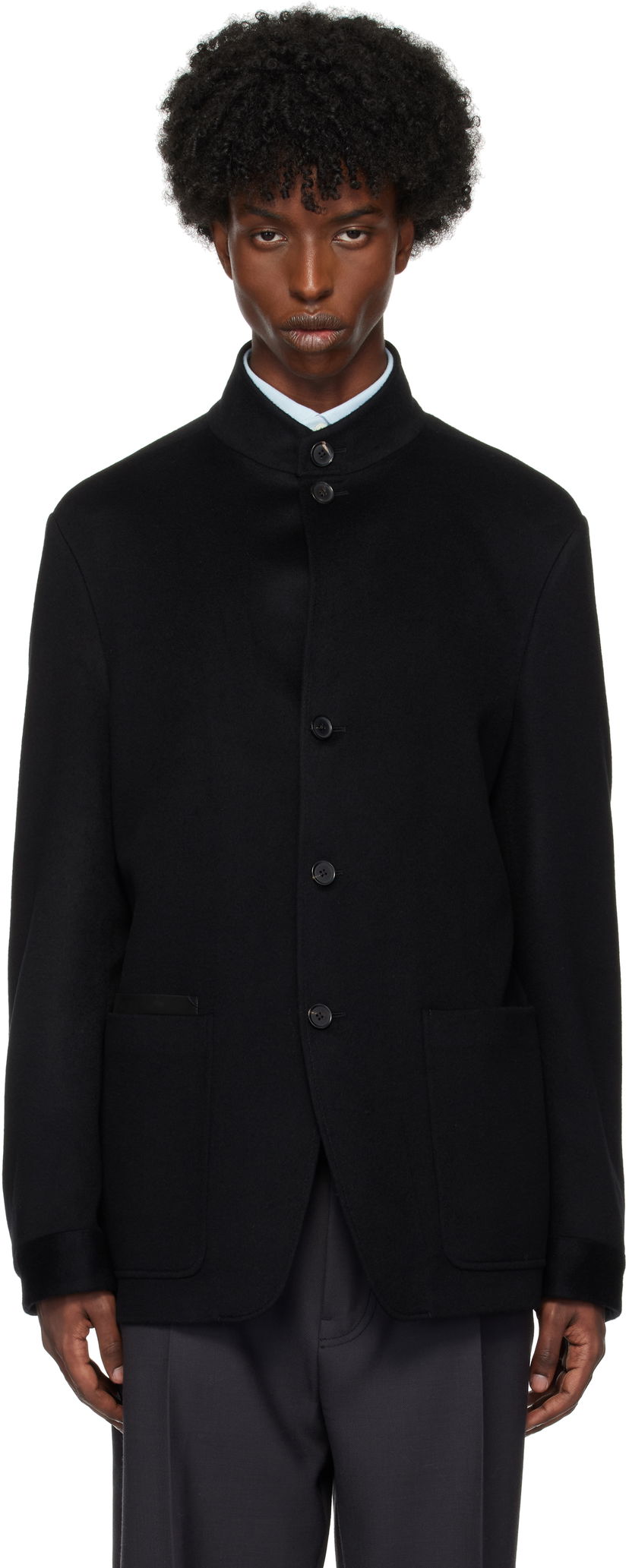 Rockar ZEGNA Cashmere Jacket Svart | 869C79A8-1VHKQ0