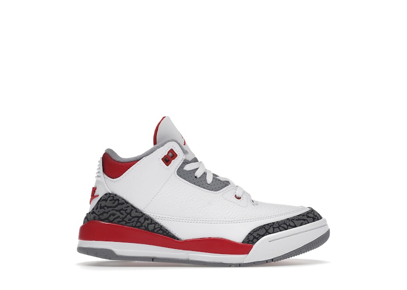 Sneakers och skor Jordan Jordan 3 Retro Fire Red (PS) Vit | DM0966-160, 0