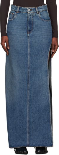 Coperni Garter Belt Denim Maxi Skirt