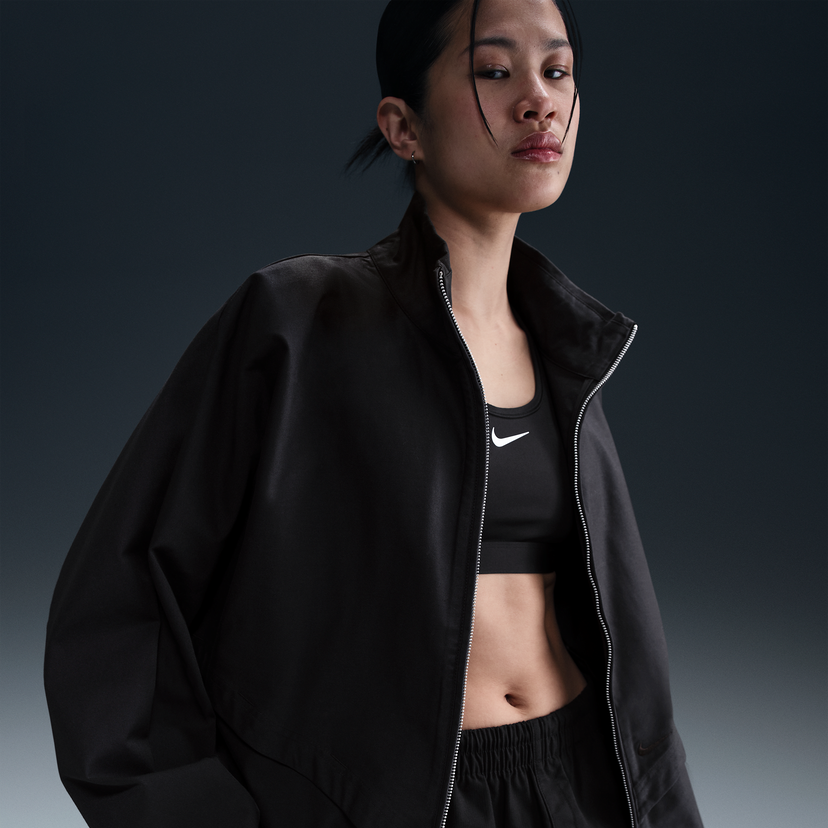 Vindjacka Nike Women's Relaxed-Fit Twill Jacket Windrunner Sportswear Collection Svart | HJ0314-010