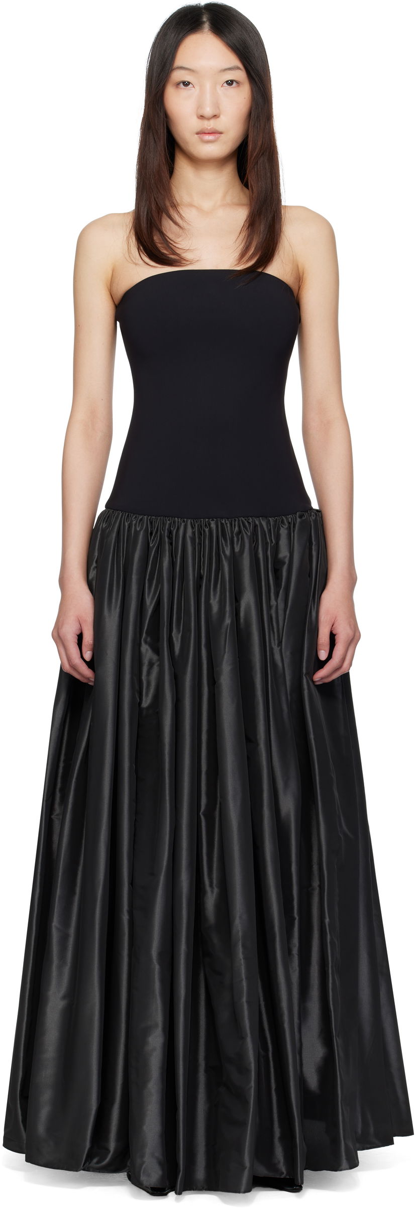 Klä Coperni Coperni Bustier Princess Maxi Dress Svart | COPR195F3042