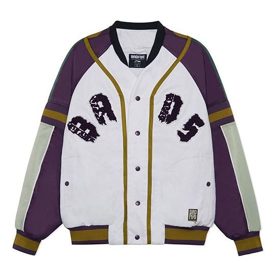 Bomberjacka Li-Ning BADFIVE Basketball Series Printed Jacket Vit | AJMS011-1, 0