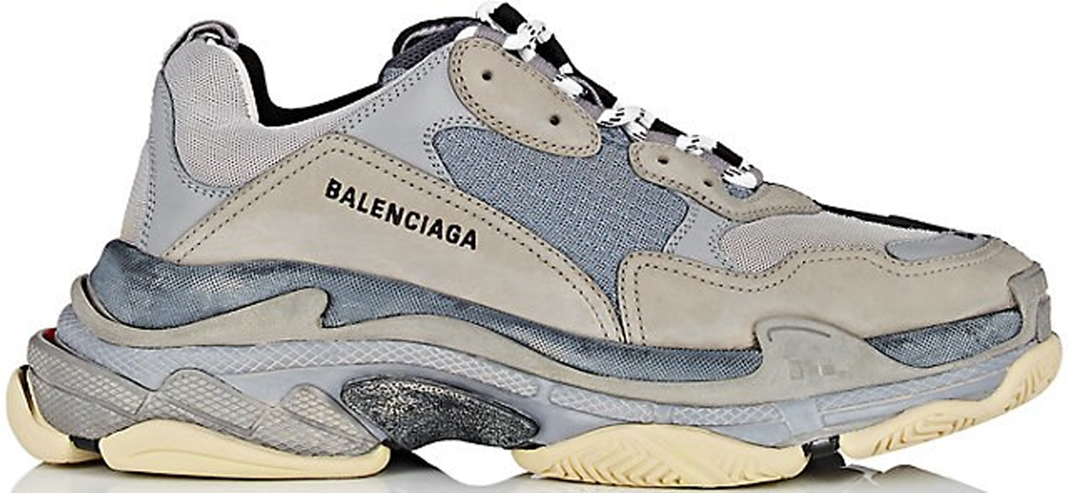 Sneakers och skor Balenciaga Triple S Split Black Grey Grå | 533891-W09OC-1264, 0