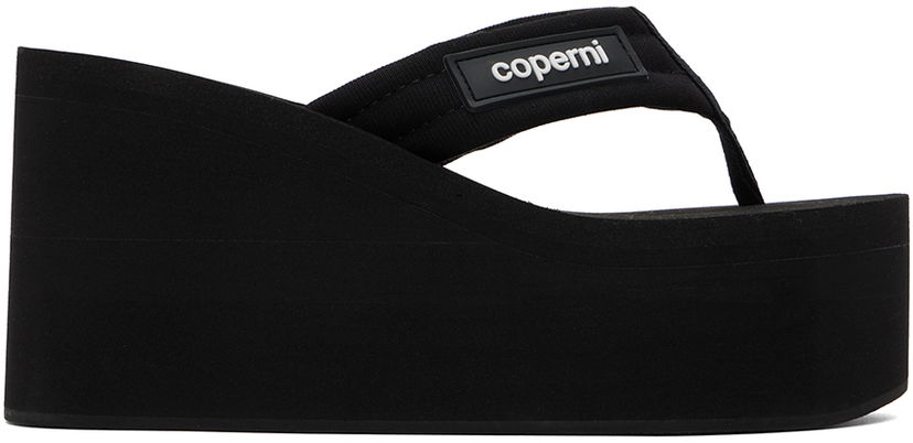 Kläder Coperni Coperni Wedge Sandals Svart | COPSH09440