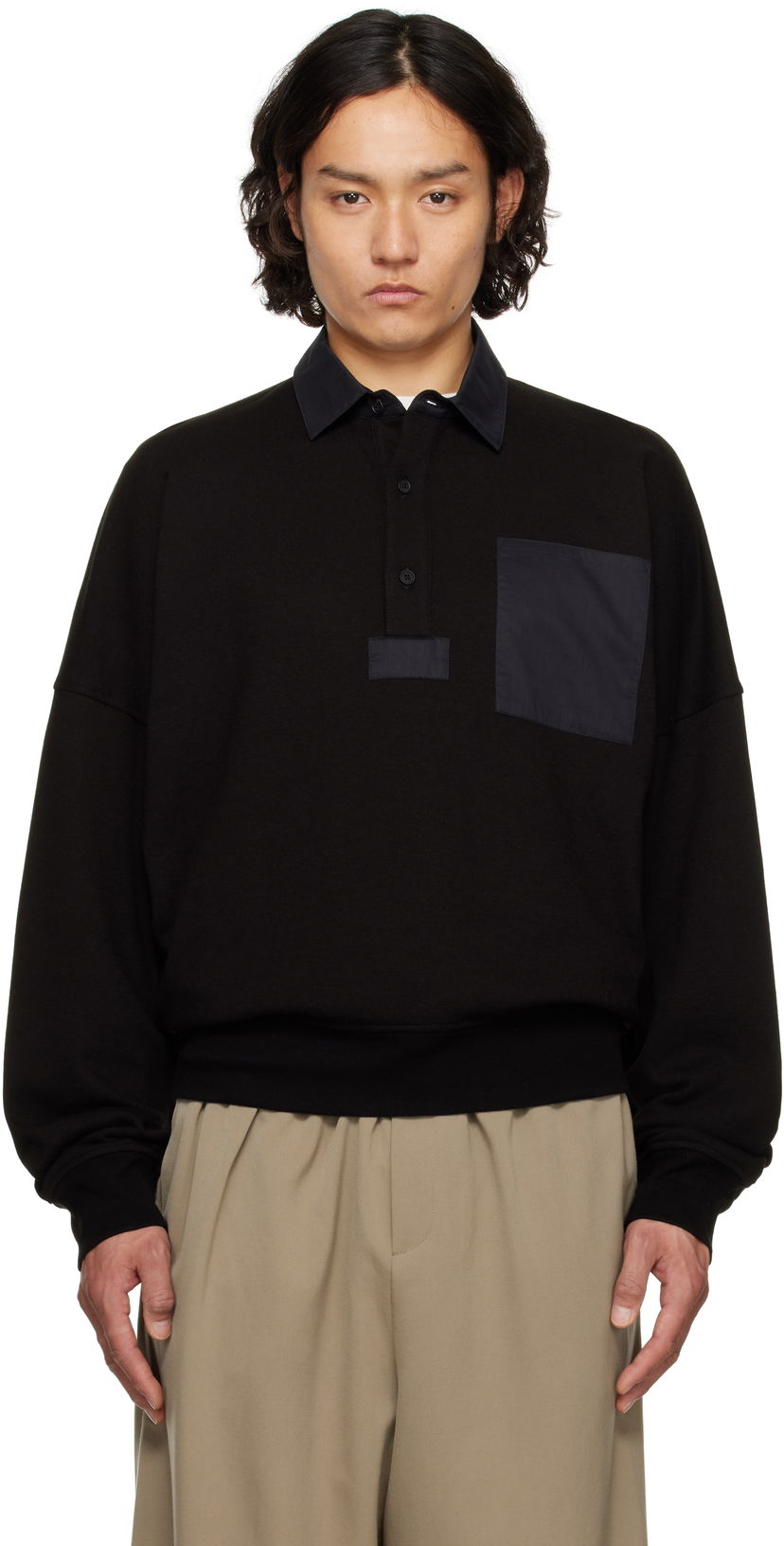 Sweater The Row The Row Dende Polo Svart | 611-K628