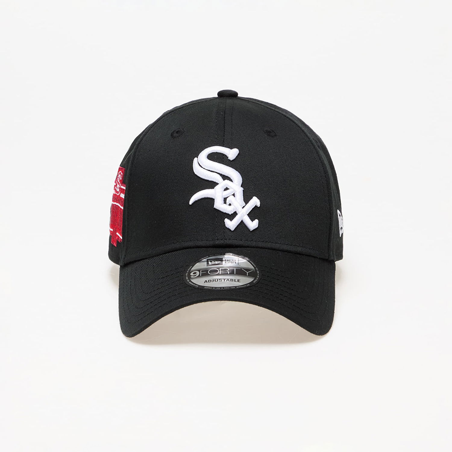 Keps New Era Chicago White Sox World Series World Series Patch 9FORTY Adjustable Cap Svart | 60422520, 0
